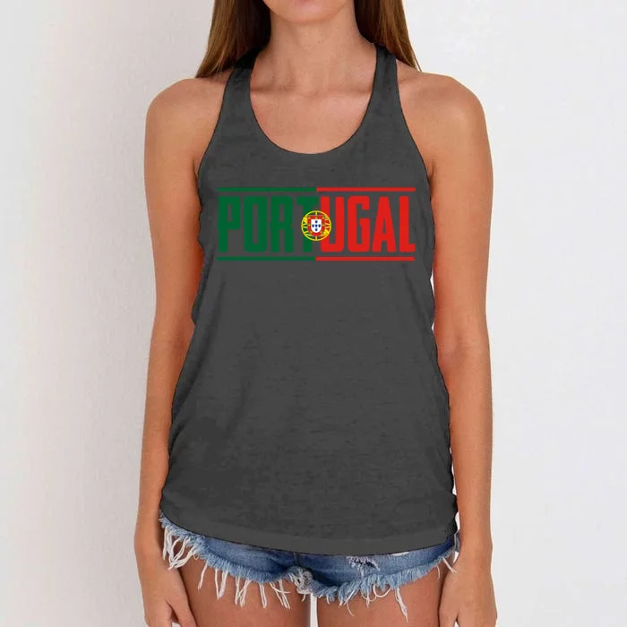 Portugal Soccer Jersey Portuguese Football Men Women Women's Knotted Racerback Tank