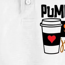 Pumpkin Spice Junkie Coffee Lover Heart Dry Zone Grid Performance Polo