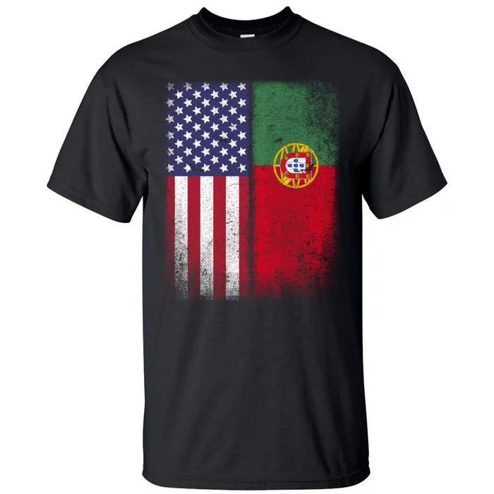 Portugal Soccer Jersey Portuguese American Flag Football Men Women Tall T-Shirt