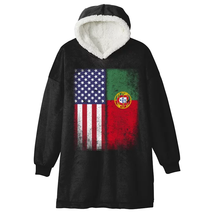 Portugal Soccer Jersey Portuguese American Flag Football Men Women Hooded Wearable Blanket