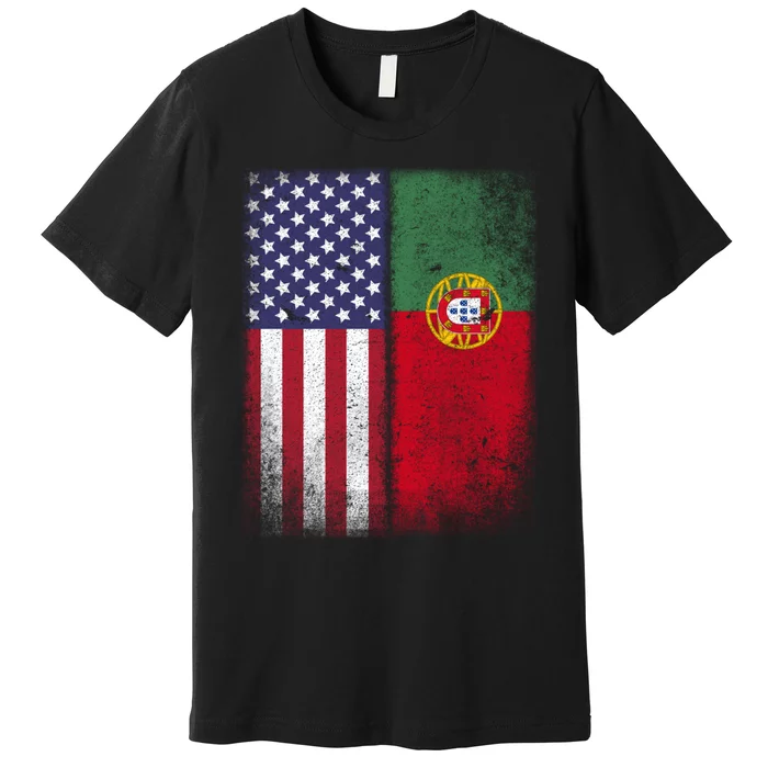 Portugal Soccer Jersey Portuguese American Flag Football Men Women Premium T-Shirt