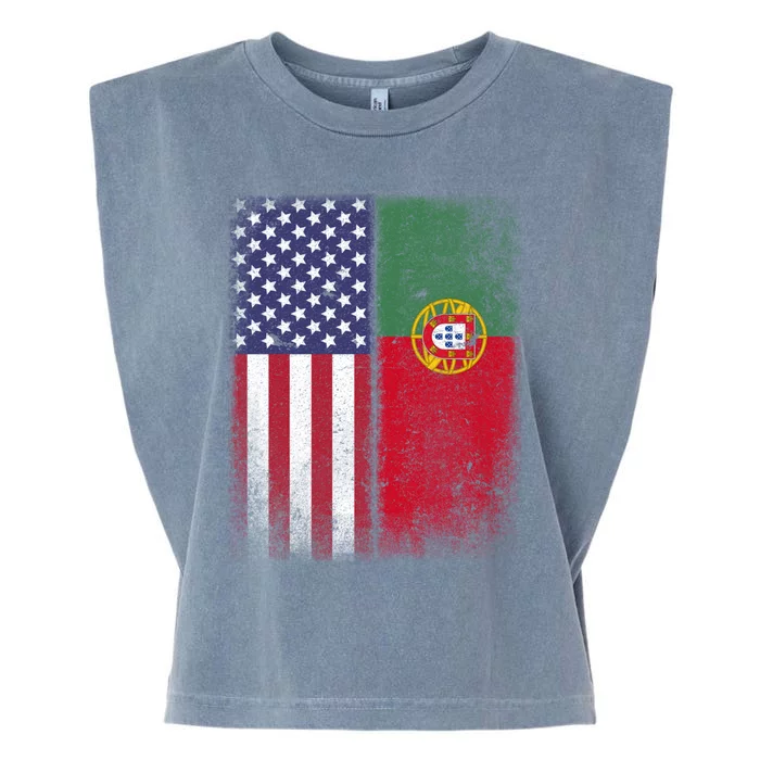 Portugal Soccer Jersey Portuguese American Flag Football Men Women Garment-Dyed Women's Muscle Tee