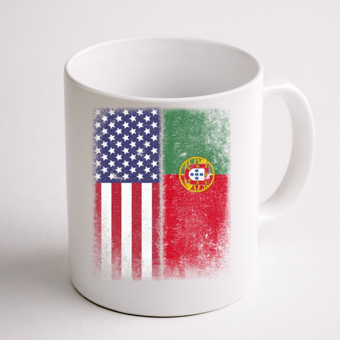 Portugal Soccer Jersey Portuguese American Flag Football Men Women Front & Back Coffee Mug