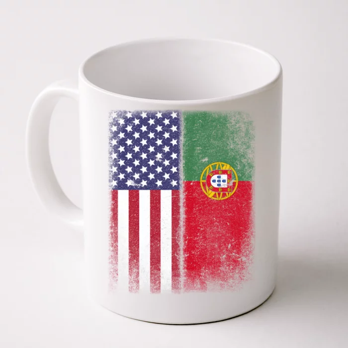 Portugal Soccer Jersey Portuguese American Flag Football Men Women Front & Back Coffee Mug