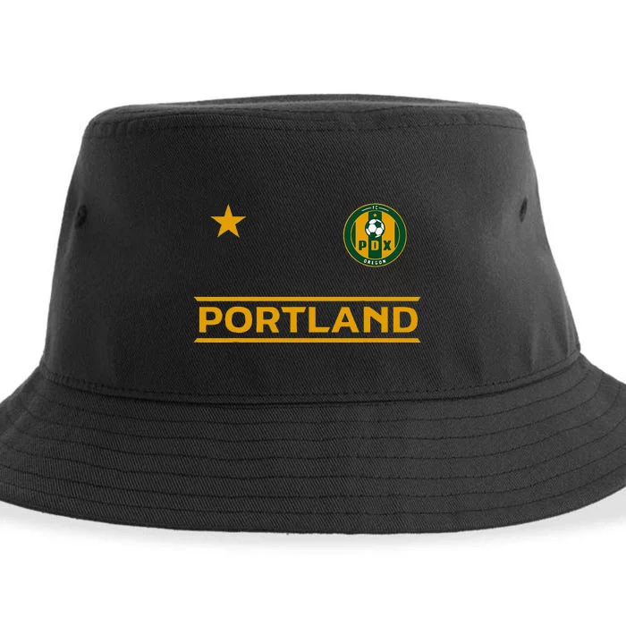 Portland Soccer Jersey Mini Badge ORIGINAL Sustainable Bucket Hat