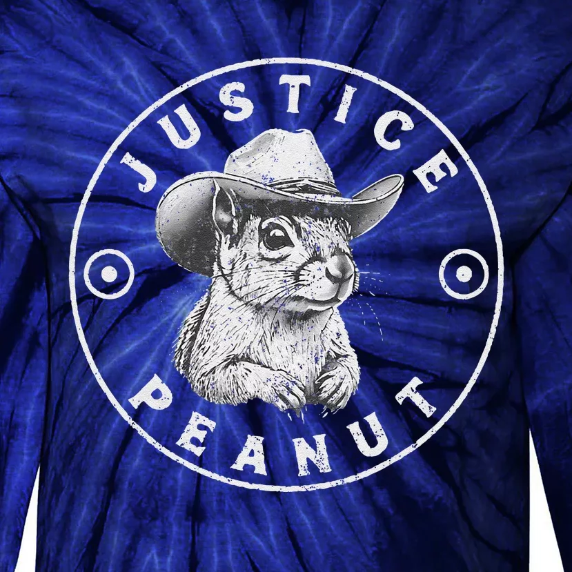 Peanut Squirrel Justice For Peanut The Squirrel Women Tie-Dye Long Sleeve Shirt