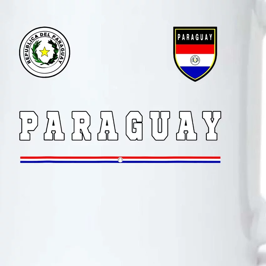 Paraguay Sportsoccer Jersey Flag Football Black Color Changing Mug