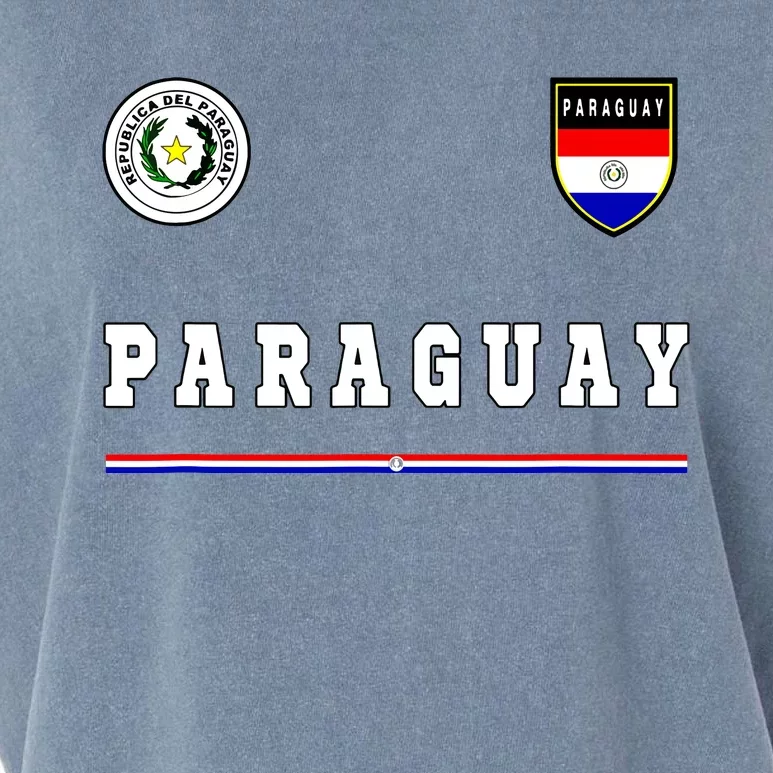 Paraguay Sportsoccer Jersey Flag Football Garment-Dyed Women's Muscle Tee