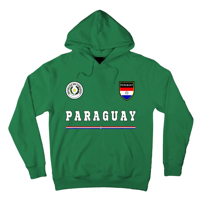 Paraguay Sportsoccer Jersey Flag Football Hoodie