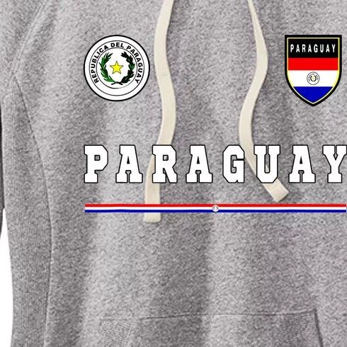 Paraguay Sportsoccer Jersey Flag Football Women's Fleece Hoodie