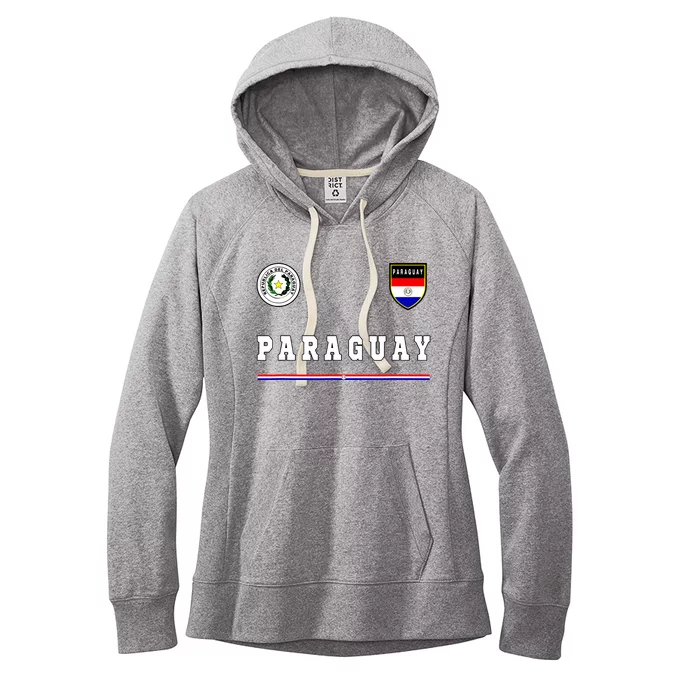 Paraguay Sportsoccer Jersey Flag Football Women's Fleece Hoodie