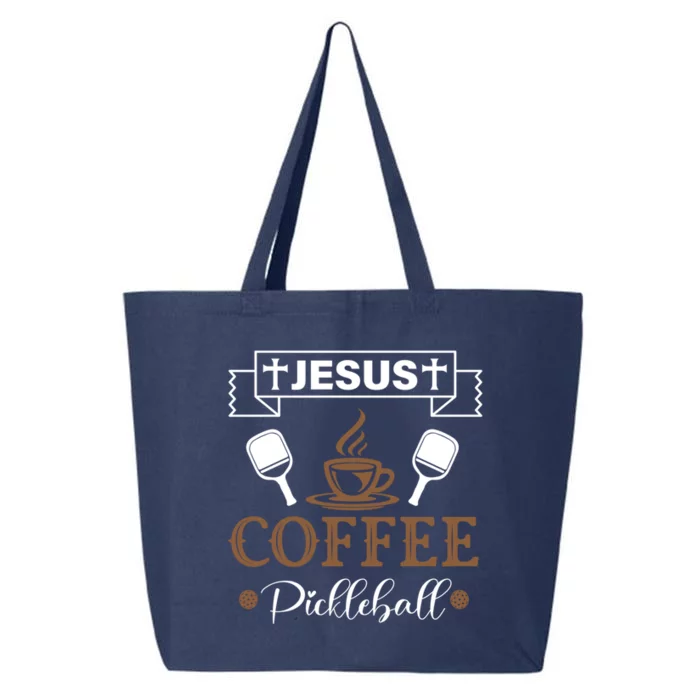 Pickleball Sports Jesus Coffee Pickleball Gift 25L Jumbo Tote