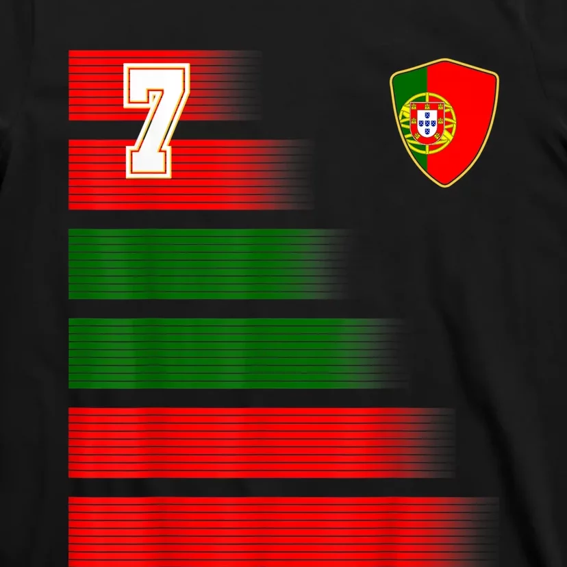 Portugal Soccer Jersey Flag Retro 7 Portuguese Football T-Shirt