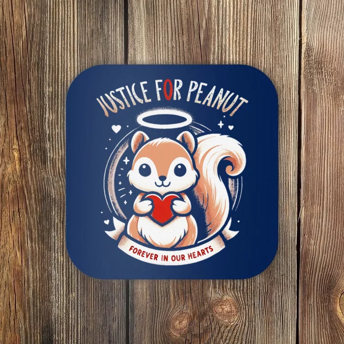 Peanut Squirrel Justice For Peanut The Squirrel Coaster