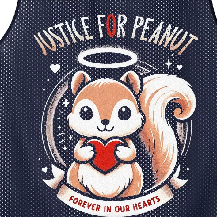 Peanut Squirrel Justice For Peanut The Squirrel Mesh Reversible Basketball Jersey Tank