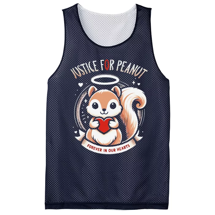 Peanut Squirrel Justice For Peanut The Squirrel Mesh Reversible Basketball Jersey Tank