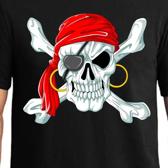 Pirate Skull Jolly And Roger Pajama Set