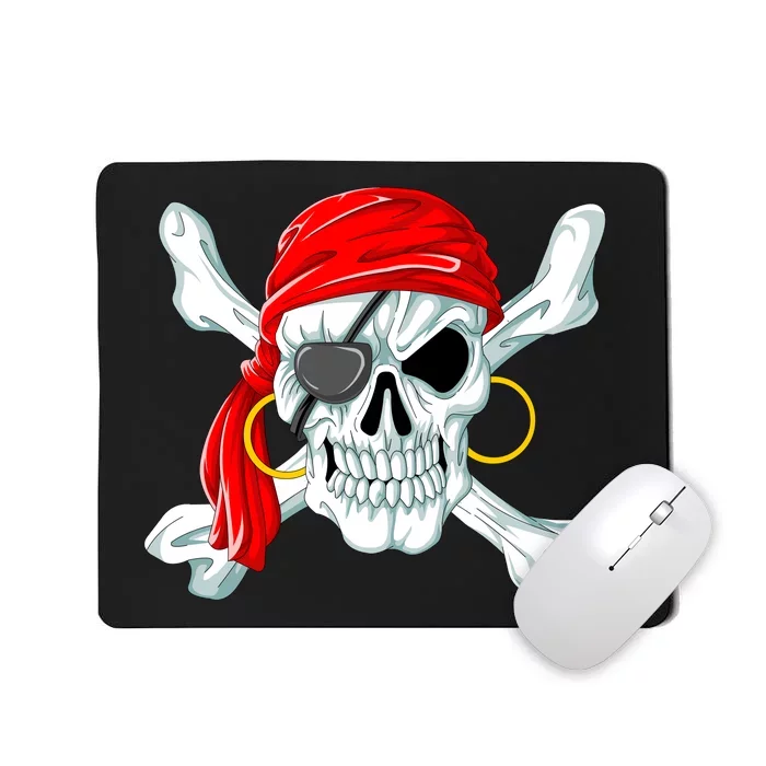 Pirate Skull Jolly And Roger Mousepad