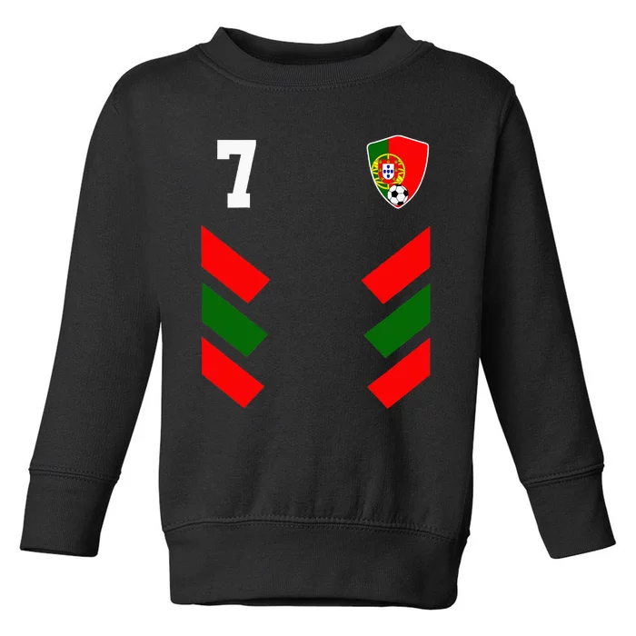 Portugal Soccer Jersey Portuguese Football Flag Toddler Sweatshirt