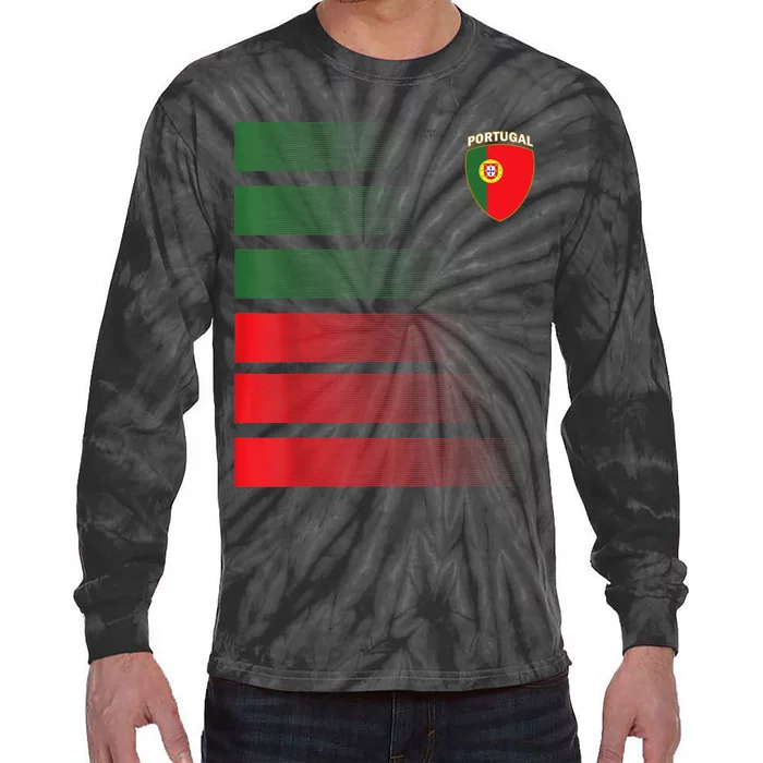 Portuguese Soccer Jersey Portugal Football Portugal Flag Tie-Dye Long Sleeve Shirt