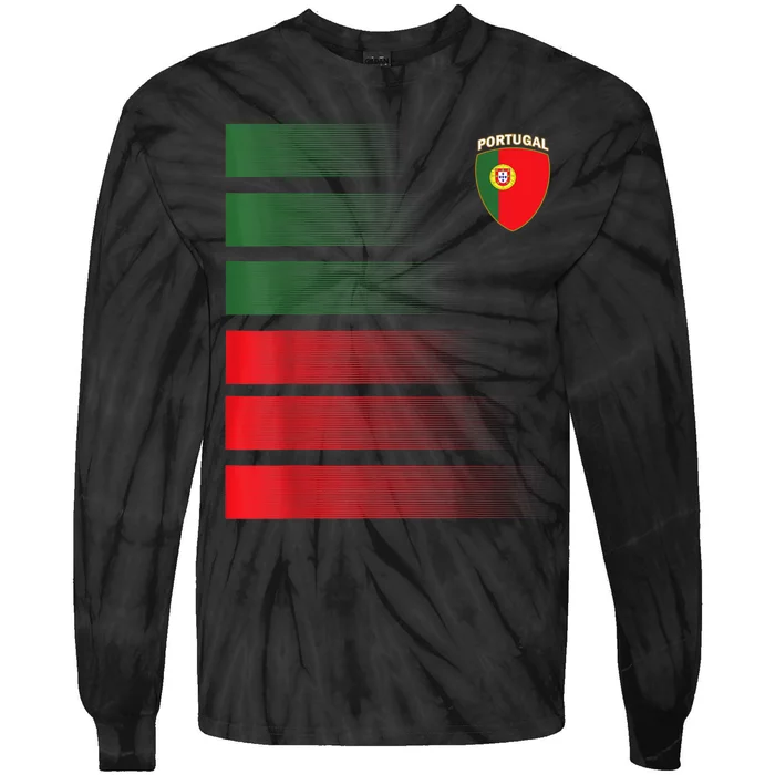 Portuguese Soccer Jersey Portugal Football Portugal Flag Tie-Dye Long Sleeve Shirt