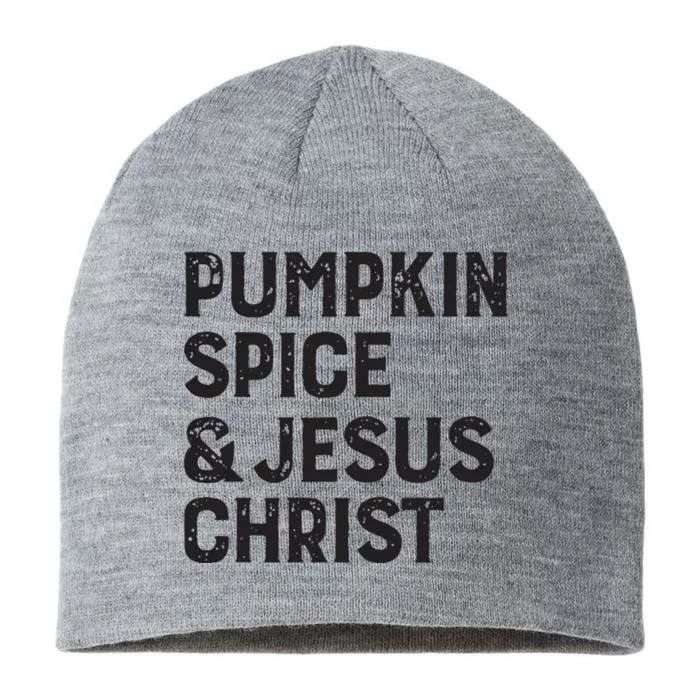 Pumpkin Spice Jesus Christ 8 1/2in Sustainable Knit Beanie