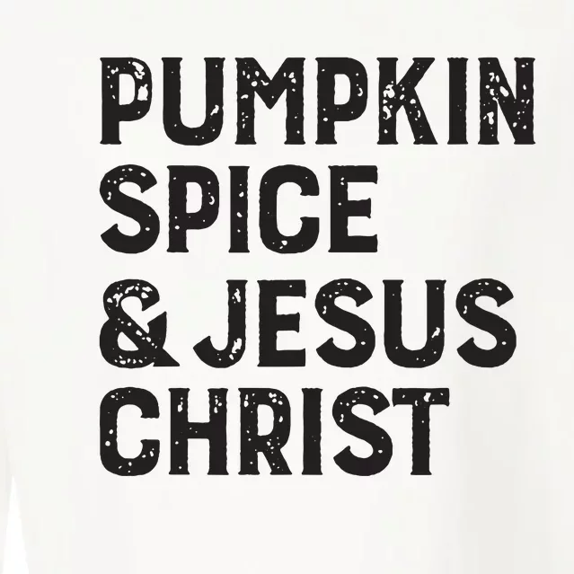 Pumpkin Spice Jesus Christ Cropped Pullover Crew