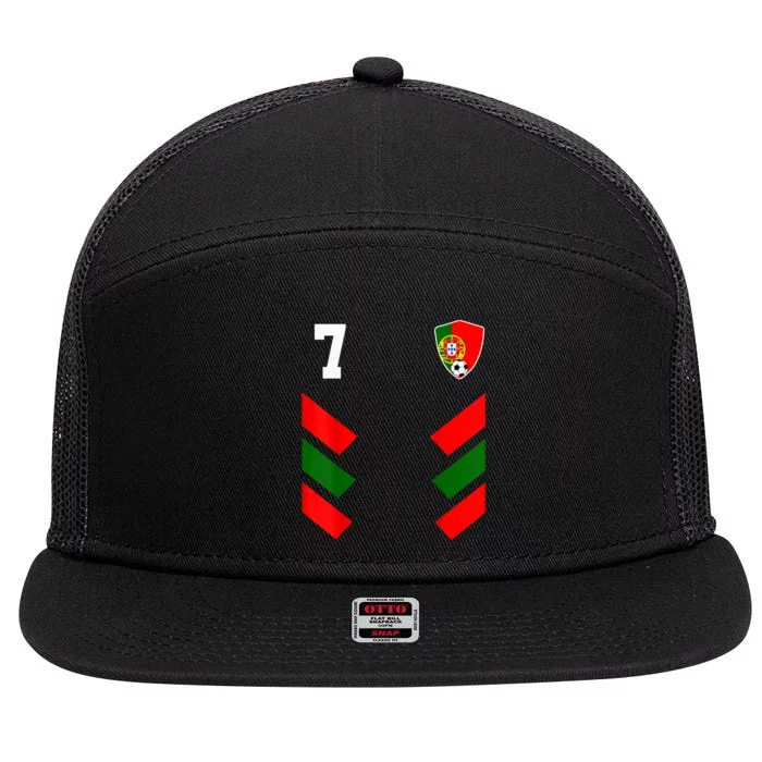 Portugal Soccer Jersey Portuguese Football Shirt Flag 7 Panel Mesh Trucker Snapback Hat