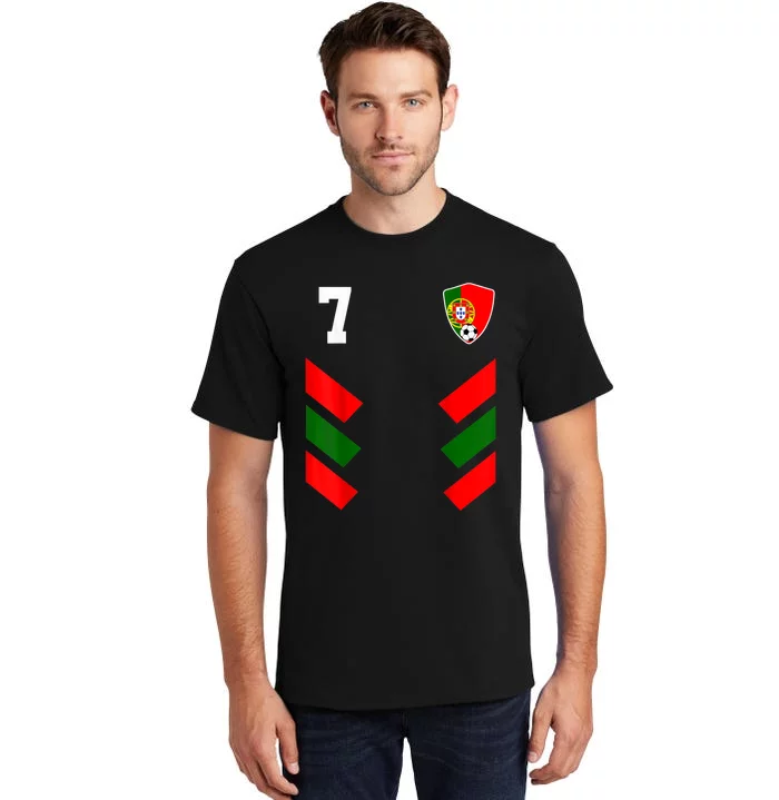 Portugal Soccer Jersey Portuguese Football Shirt Flag Tall T-Shirt