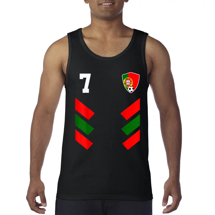 Portugal Soccer Jersey Portuguese Football Shirt Flag Tank Top