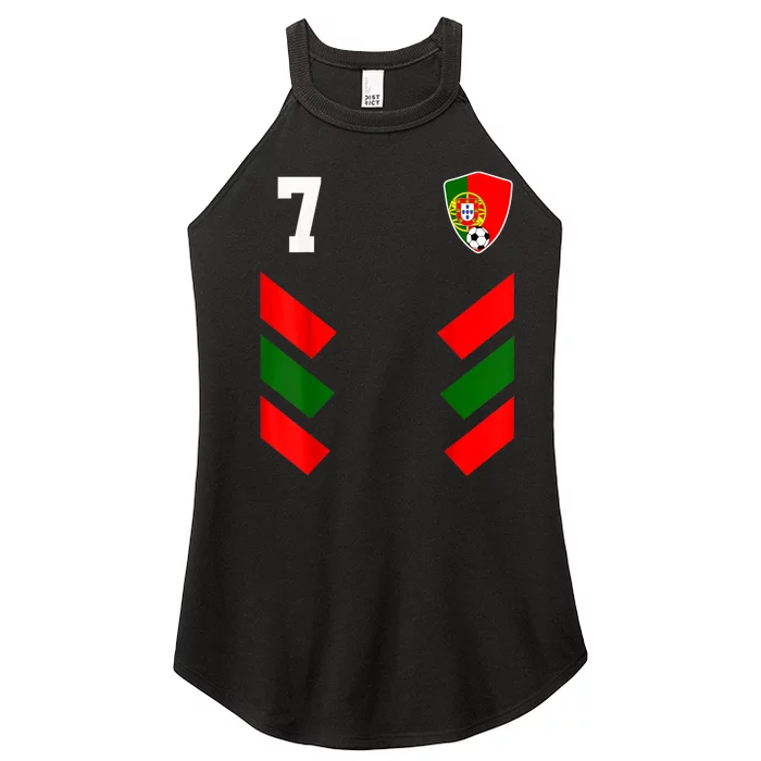 Portugal Soccer Jersey Portuguese Football Shirt Flag Women’s Perfect Tri Rocker Tank