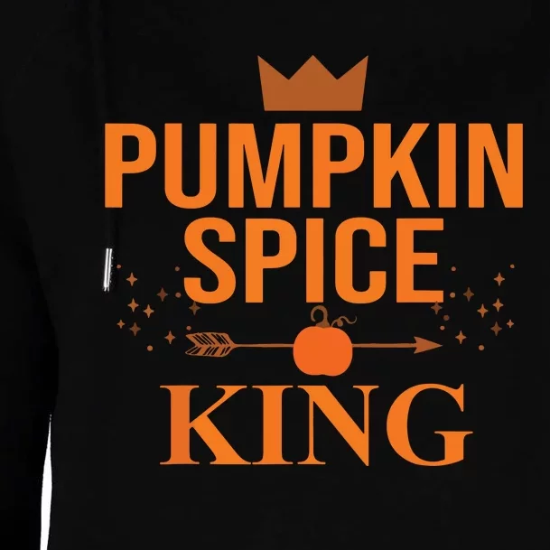 Pumpkin Spice King Coffee Lover Halloween & Thanksgiving Womens Funnel Neck Pullover Hood