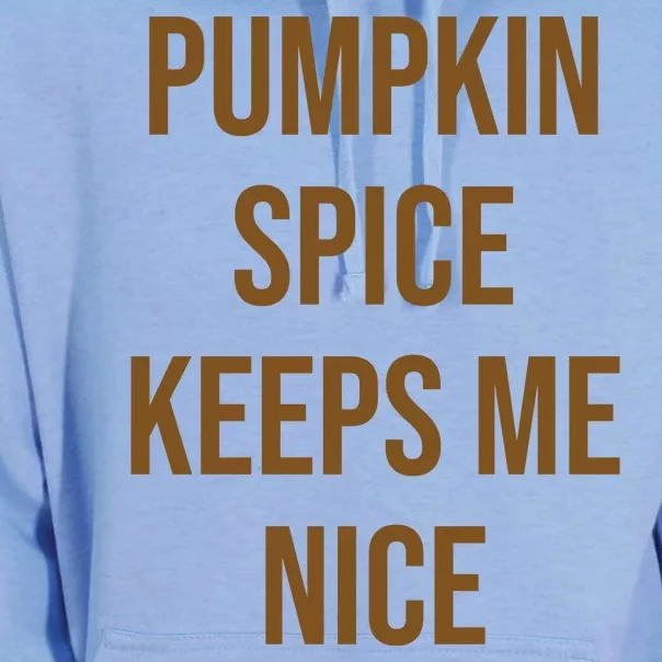 Pumpkin Spice Keeps Me Nice Funny Fall Unisex Surf Hoodie