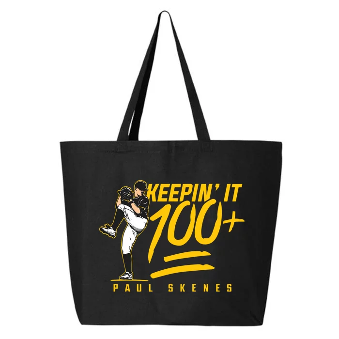 Paul Skenes Keepin It 100 Pittsburgh Baseball 25L Jumbo Tote