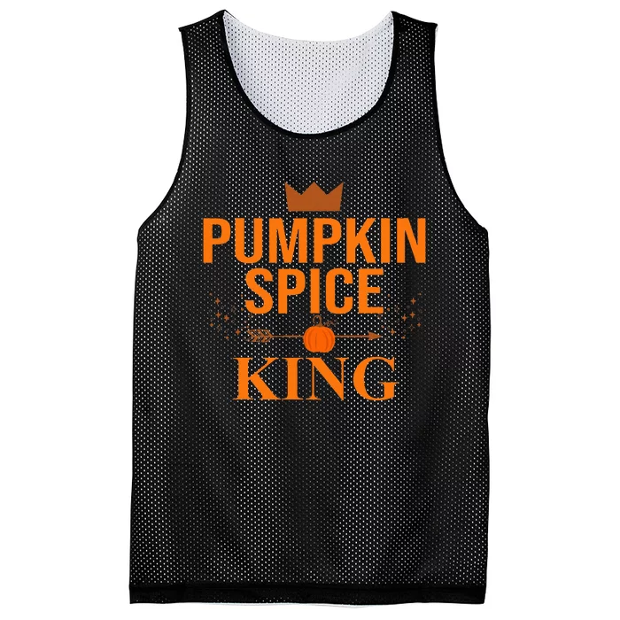 Pumpkin spice King Coffee Lover halloween & Thanksgiving Mesh Reversible Basketball Jersey Tank