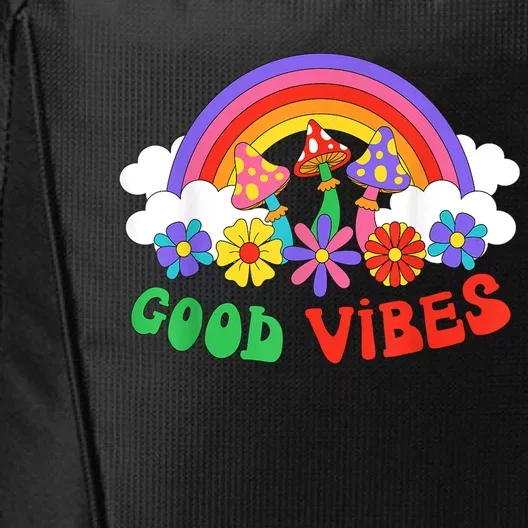 PEACE SIGN LOVE 60s 70s Tie Dye Hippie Halloween Costume City Backpack