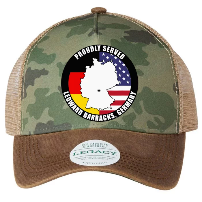 Proudly Served Ledward Barracks Germany Military Veteran Legacy Tie Dye Trucker Hat