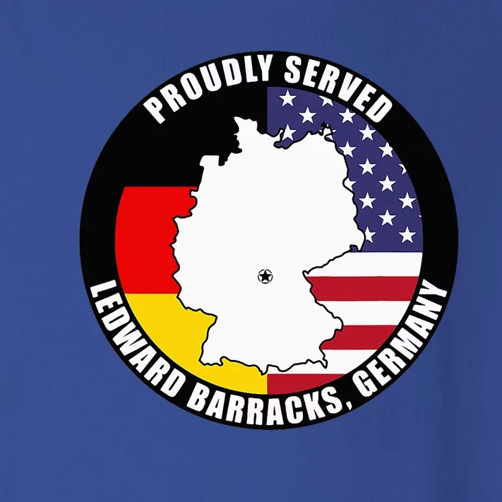 Proudly Served Ledward Barracks Germany Military Veteran Toddler Long Sleeve Shirt