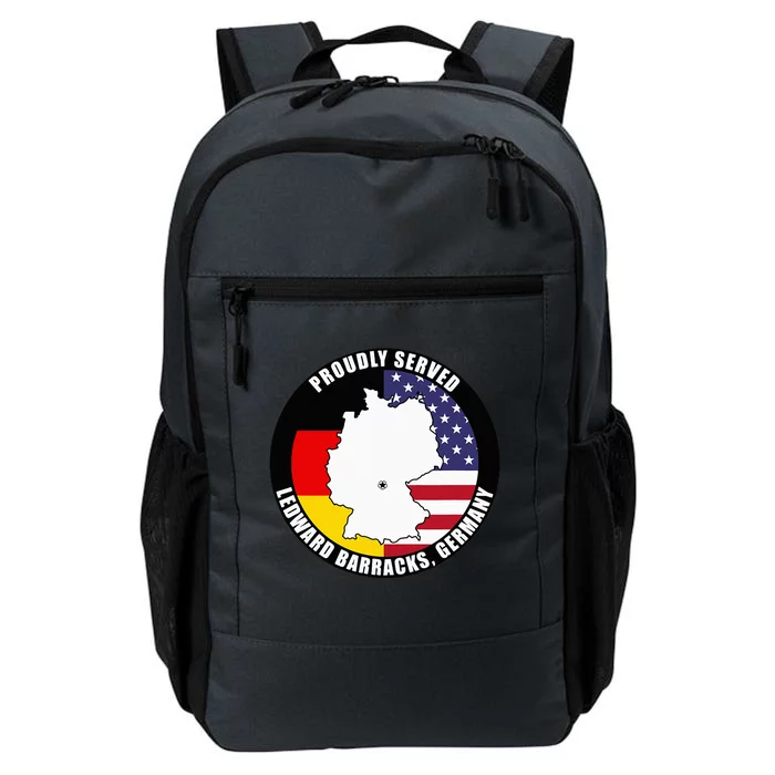 Proudly Served Ledward Barracks Germany Military Veteran Daily Commute Backpack