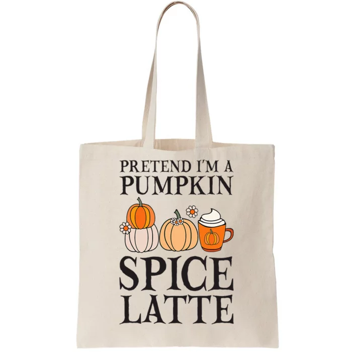 Pumpkin Spice Latte Lover Halloween Costume Tote Bag