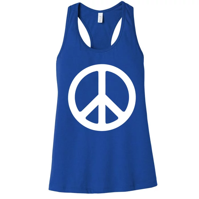 Peace Symbol Logo Gift Women's Racerback Tank