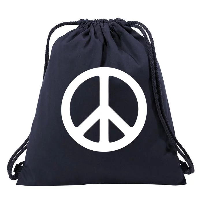 Peace Symbol Logo Gift Drawstring Bag