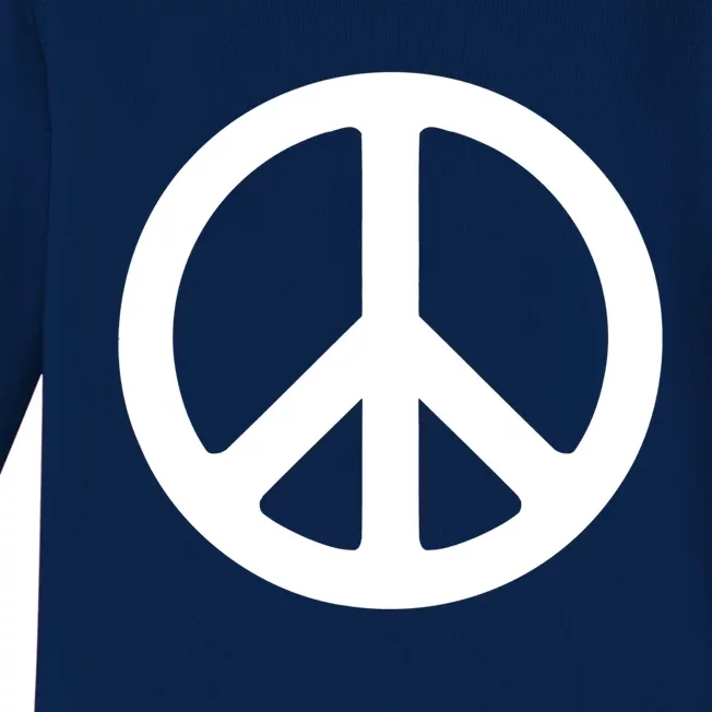 Peace Symbol Logo Gift Baby Long Sleeve Bodysuit