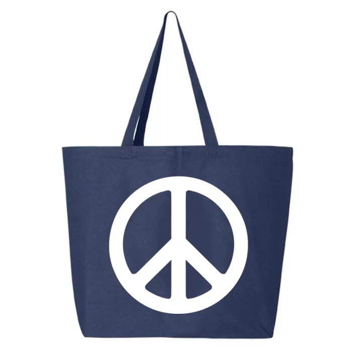 Peace Symbol Logo Gift 25L Jumbo Tote