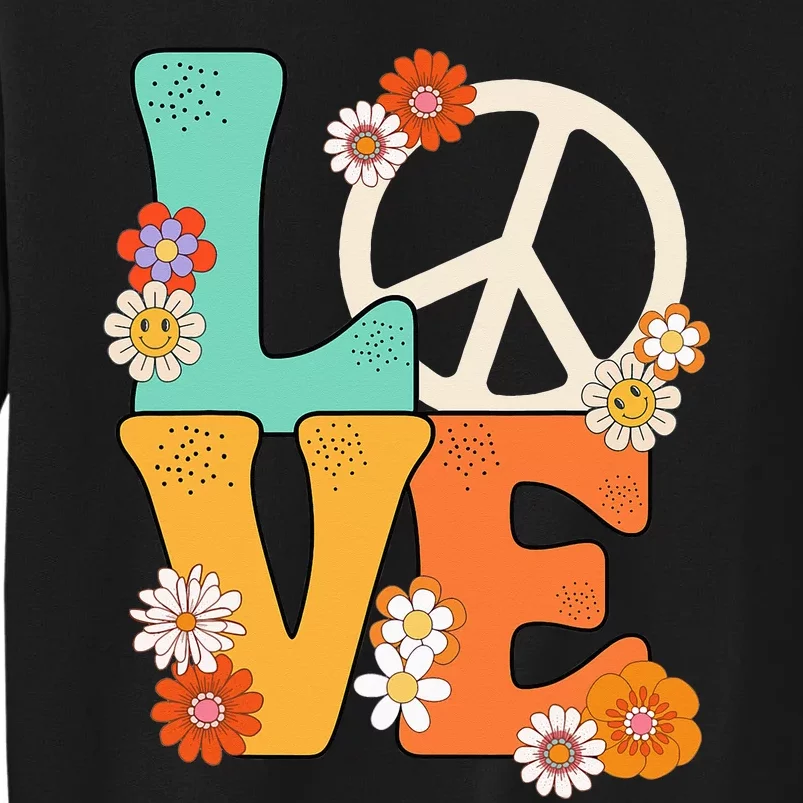 Peace Sign Love 60 s 70 s Outfits Sweatshirt