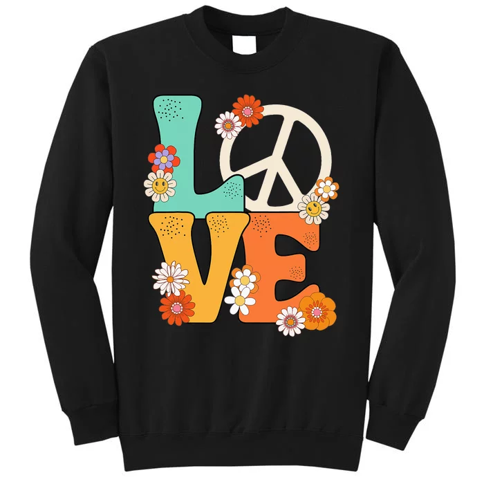 Peace Sign Love 60 s 70 s Outfits Sweatshirt