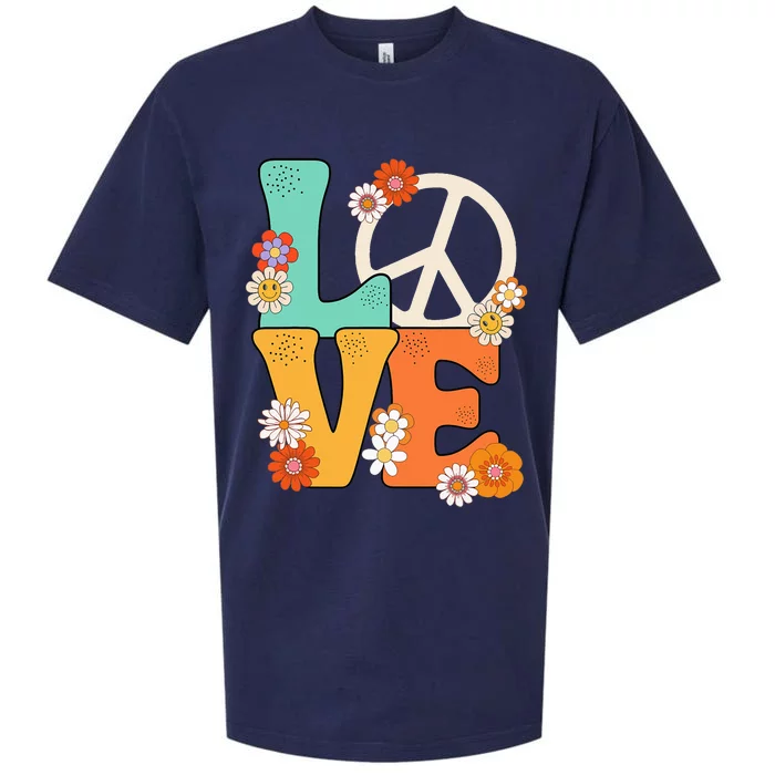 Peace Sign Love 60 s 70 s Outfits Sueded Cloud Jersey T-Shirt