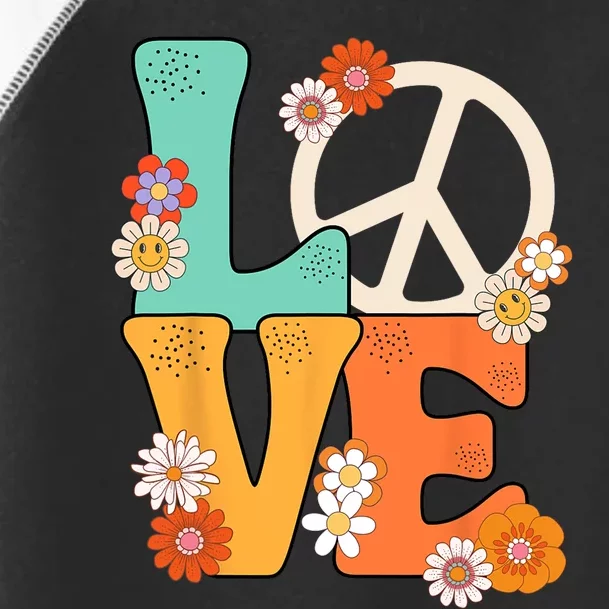 Peace Sign Love 60 S 70 S 70s Outfits For Women Toddler Fine Jersey T-Shirt