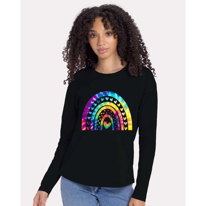 PEACE SIGN LOVE 60s 70s Tie Dye Hippie Costume Womens Cotton Relaxed Long Sleeve T-Shirt