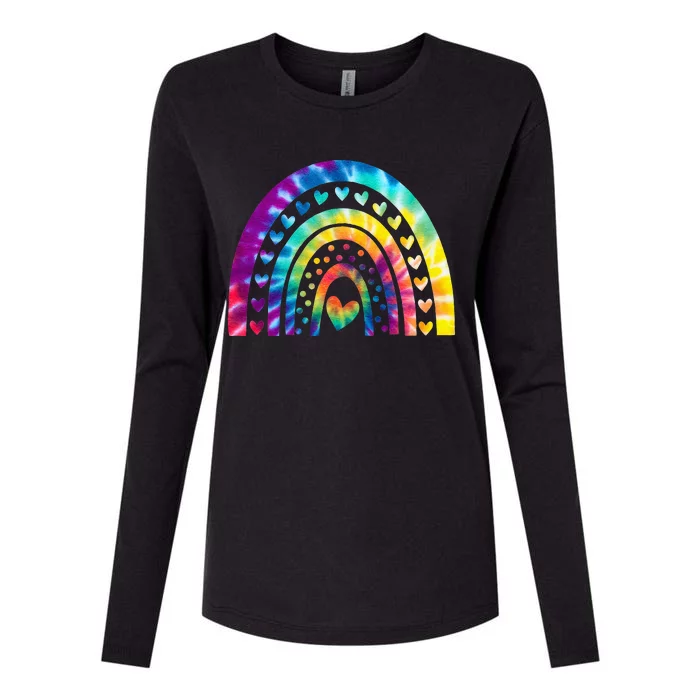 PEACE SIGN LOVE 60s 70s Tie Dye Hippie Costume Womens Cotton Relaxed Long Sleeve T-Shirt